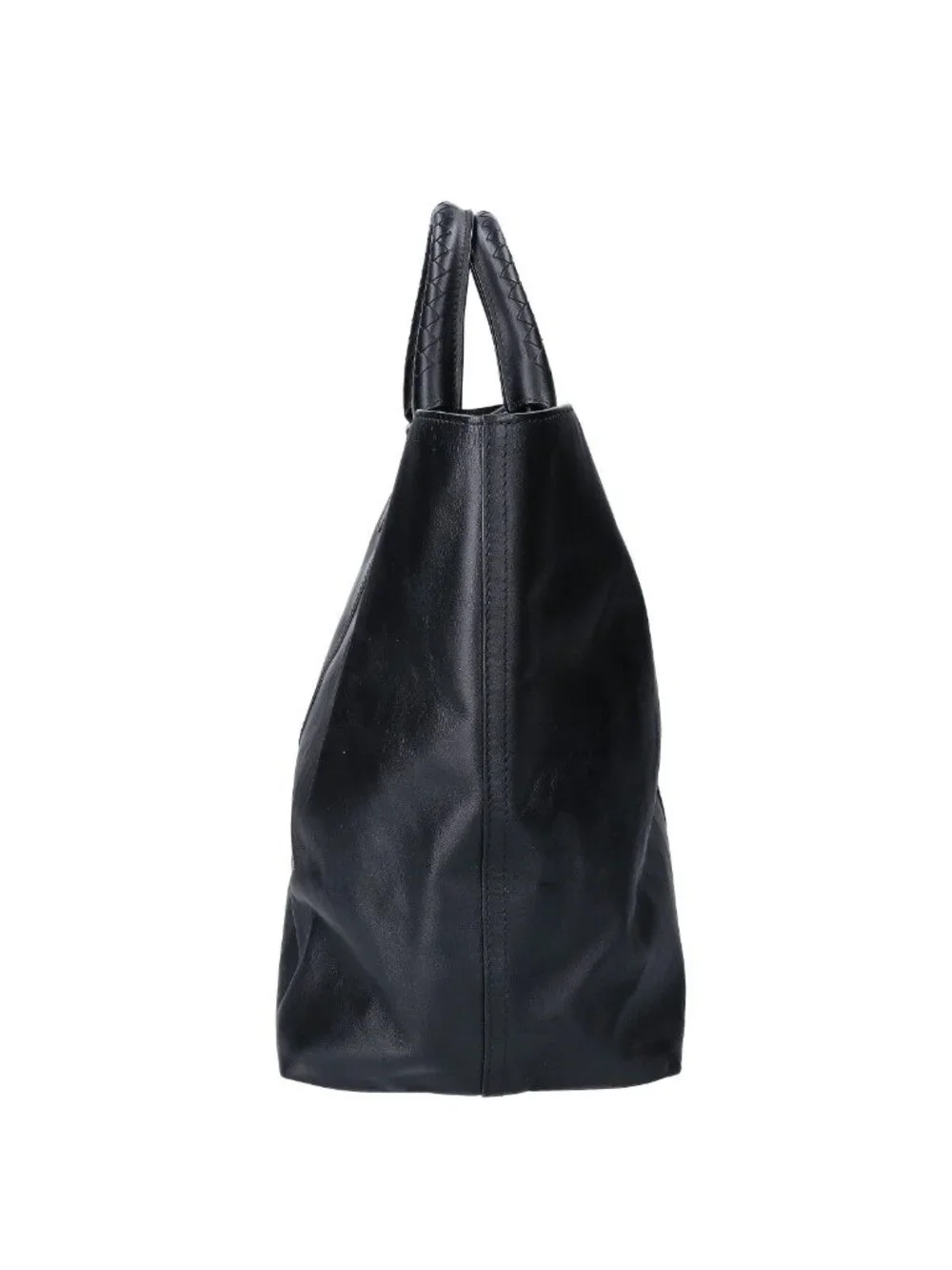 Bottega Veneta Leather Intrecciato Handle Tote Bag